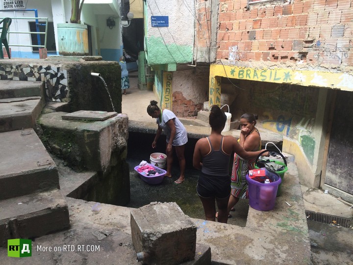 Rio favela children in city of God