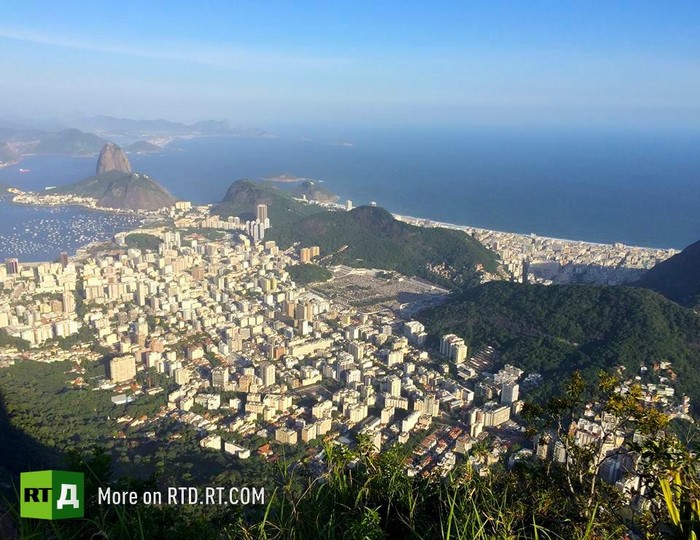 Rio favela children in city of God