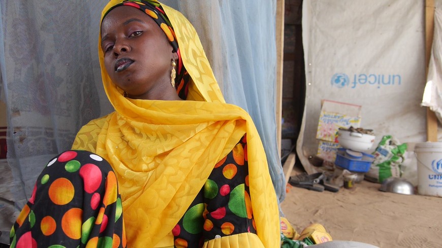 Boko Haram survivor camp in Chad