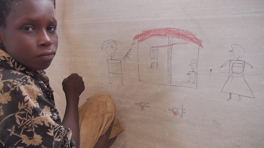 Boko Haram survivor camp in Chad