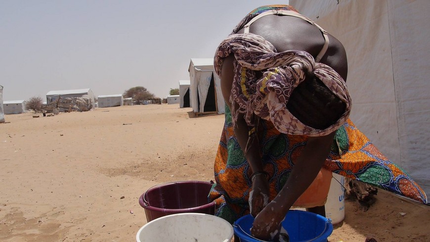 Boko Haram survivor camp in Chad