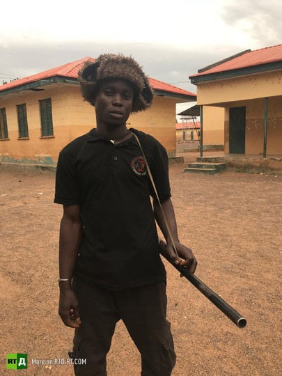 Traditional homemade rifle