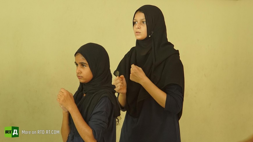 Afghanistan female boxers