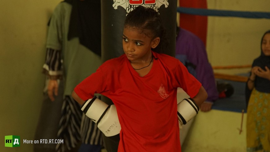 Afghanistan female boxers