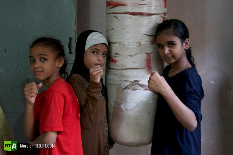Afghanistan female boxers