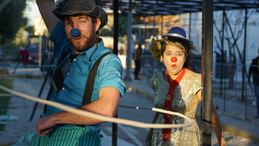 Mediterranean migrant crisis in Lesbos and Clowns Without Borders