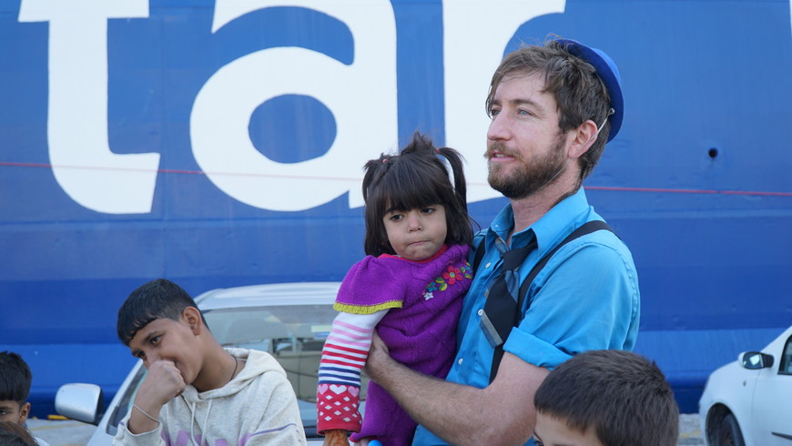 Mediterranean migrant crisis in Lesbos and Clowns Without Borders