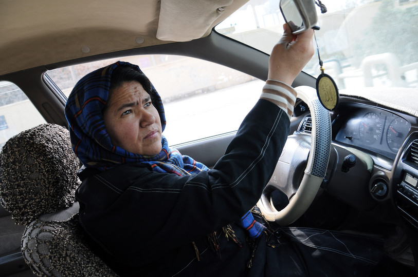 Sara Bohayi Afghanistan's woman taxi driver