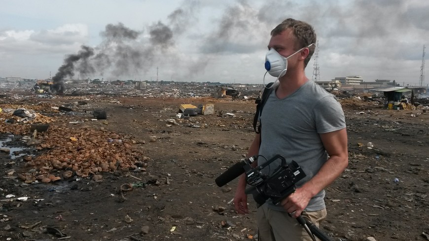 e waste dump in Agbobloshie, Ghana