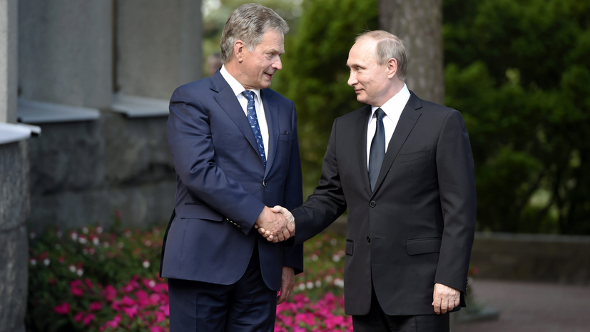 Прессконференция Владимира Путина и президента Финляндии