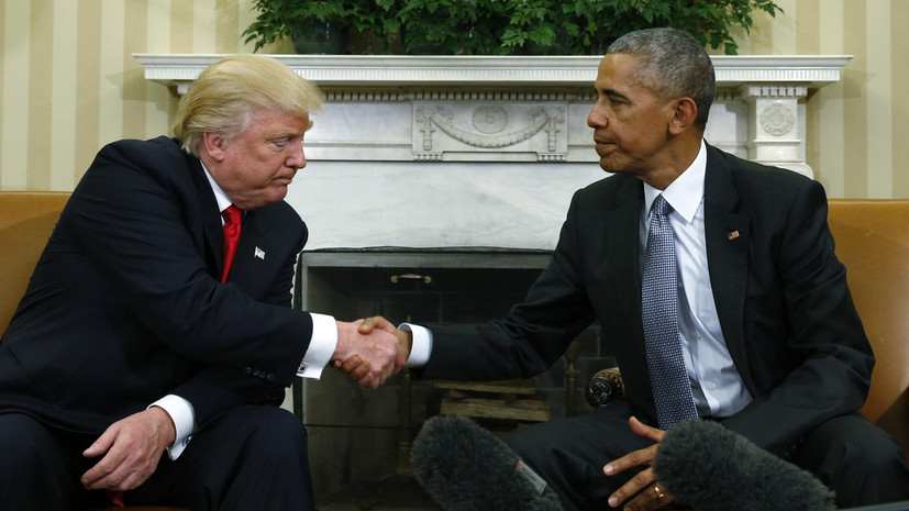 «Очень хороший человек»: в Белом доме прошла встреча Трампа и Обамы