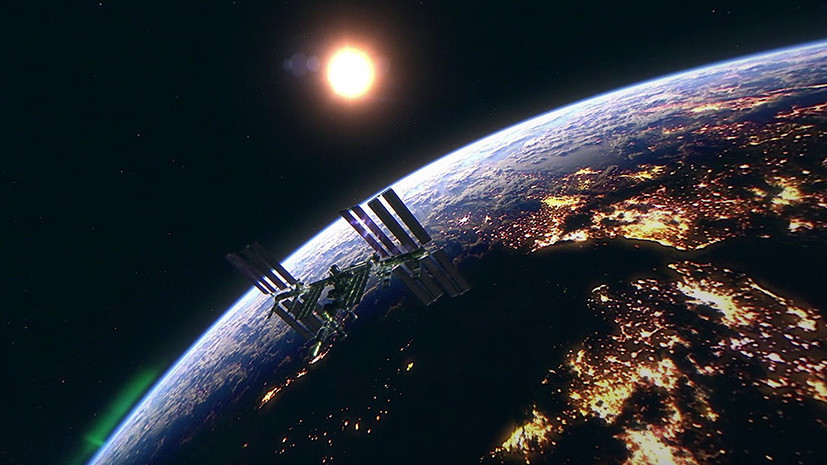 RT показал первое в истории панорамное видео из космоса