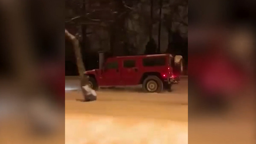  Этап городского ралли: водитель Hummer арестован в Москве за езду по газонам МГУ