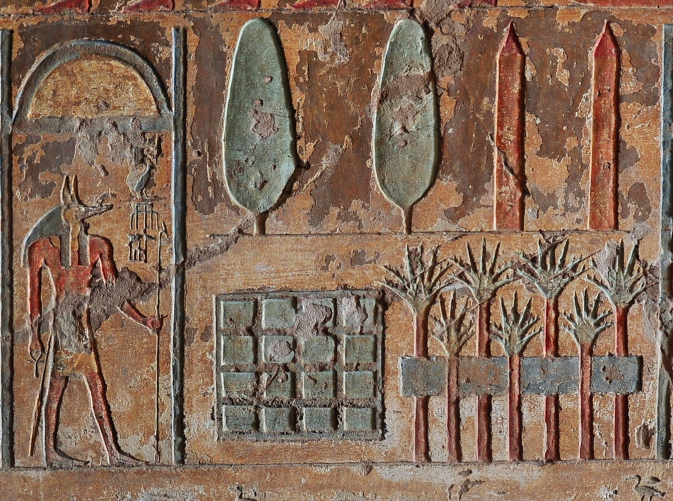 Фрески древнего Египта в саду
