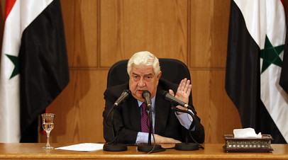 Глава МИД Сирии Валид Муаллем
