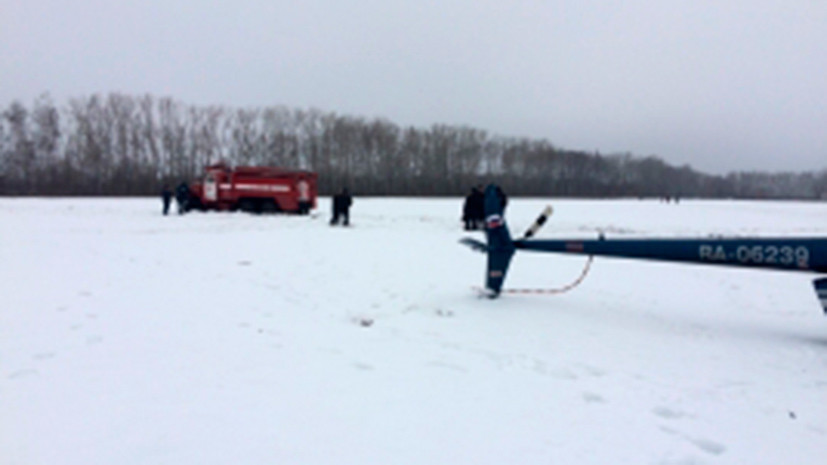 СК проводит проверку по факту крушения вертолёта в Тамбовской области