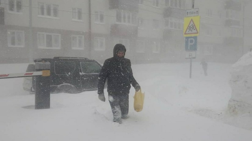 На Сахалине объявлено штормовое предупреждение из-за непогоды