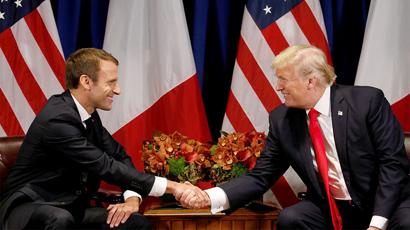 Трамп и Макрон заявили о необходимости принять меры против России из-за дела Скрипаля