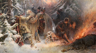 Фрагмент картины Константина Маковского «Иван Сусанин» 