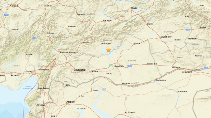 Карта землетрясений в турции