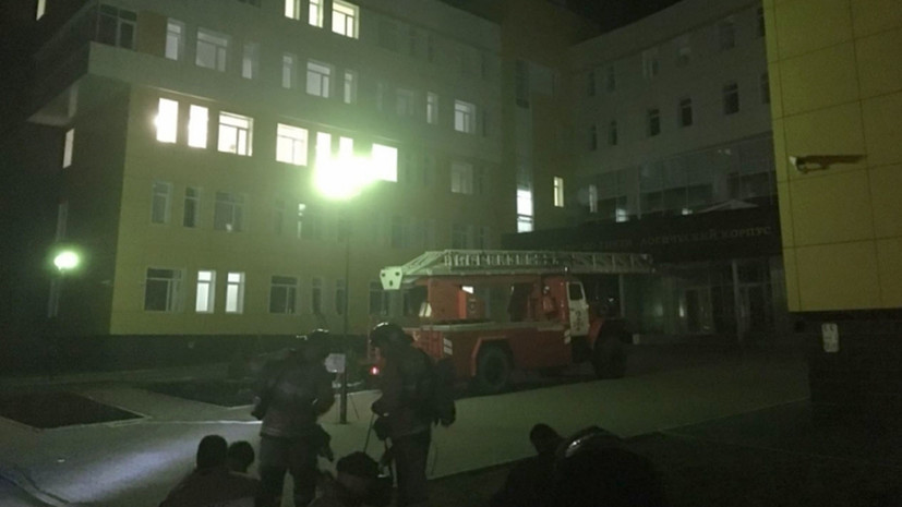 МЧС: более 230 человек эвакуировали из-за пожара в роддоме в Уфе