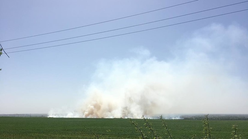 Полиция Украины закрыла въезд в Балаклею после пожара на складе боеприпасов