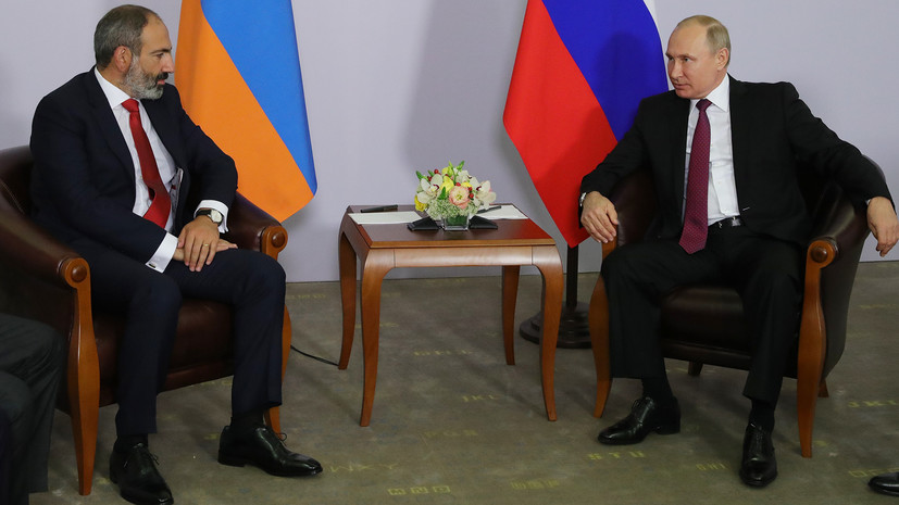 Путин встретился с премьер-министром Армении Пашиняном