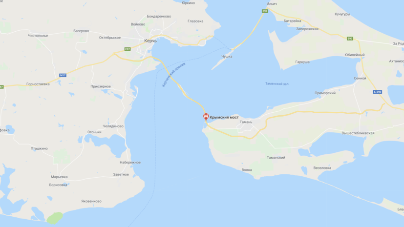 Крымский мост появился в Google Maps