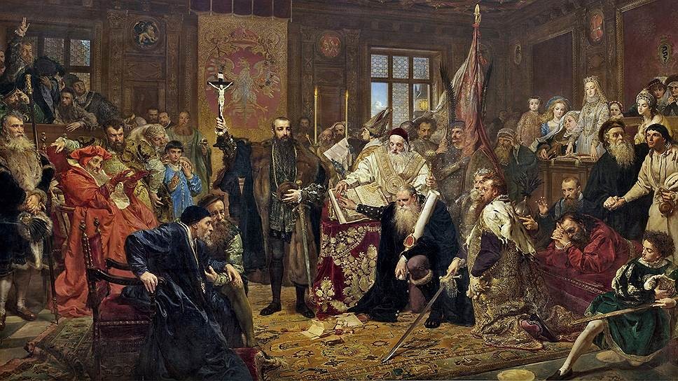 Картина Яна Матейко «Люблинская уния»