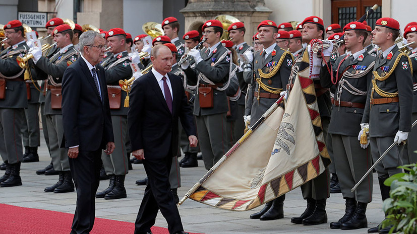 Путин прибыл в Вену