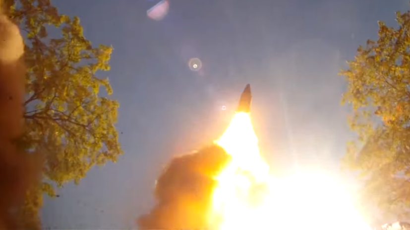 Минобороны опубликовало видео испытаний «Искандера»
