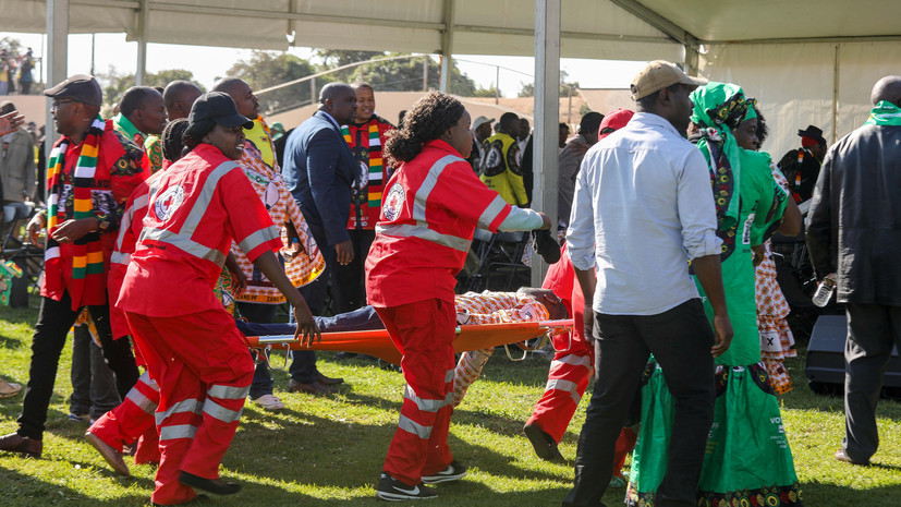 При покушении на президента Зимбабве пострадали более 40 человек