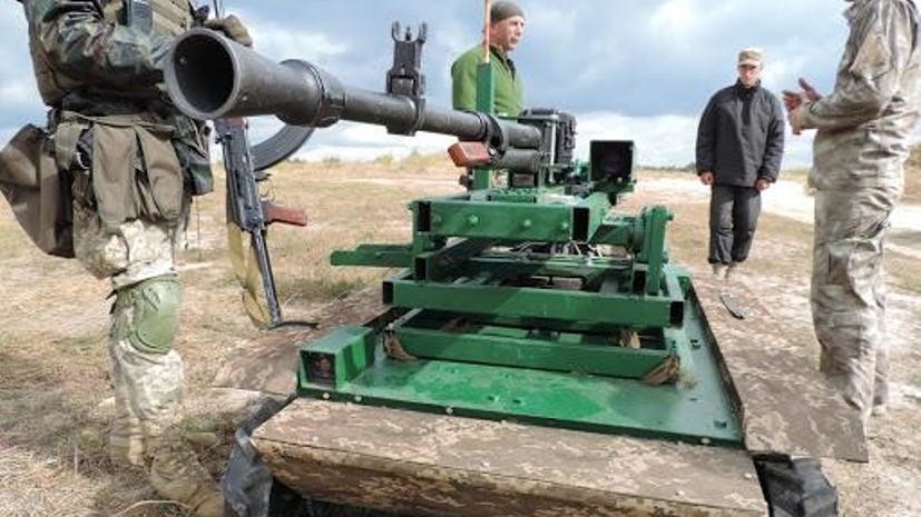 На Украине начались испытания боевого робота «Охотник»