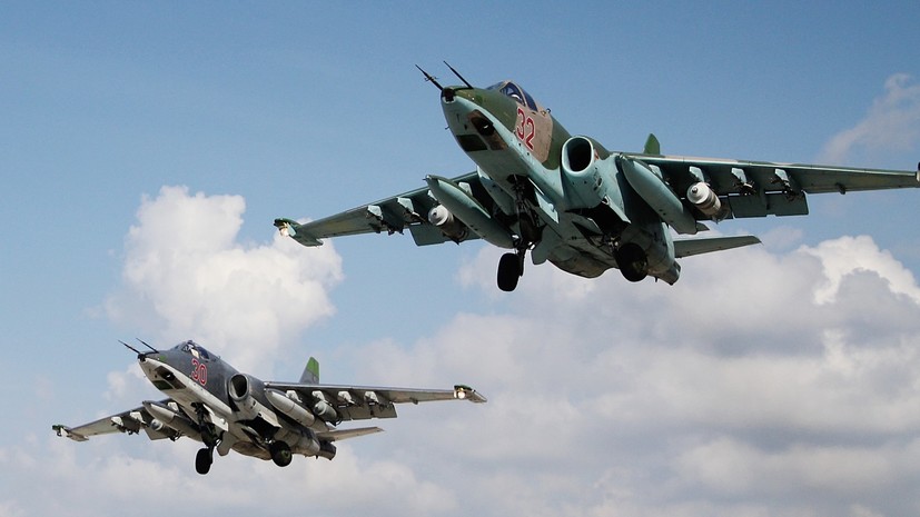 «Задачу выполнили»: в Краснодарский край из Сирии вернулись шесть штурмовиков Су-25