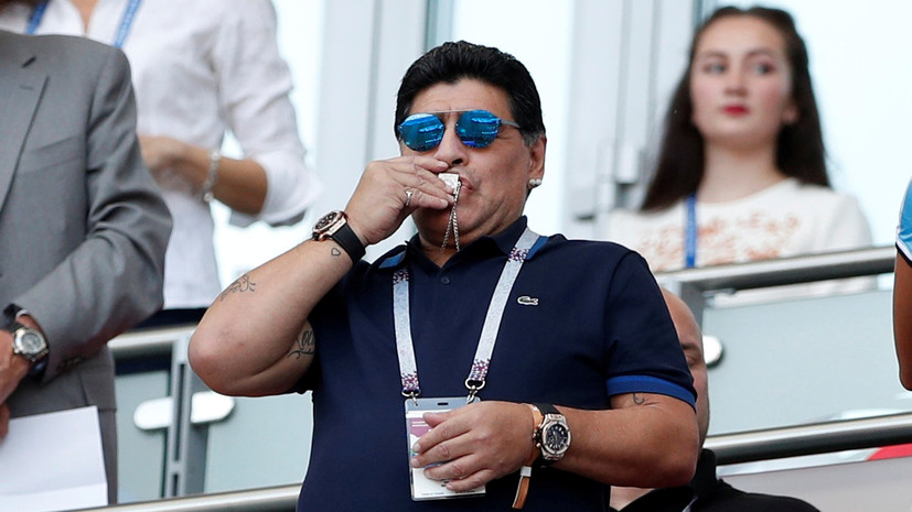 Марадона извинился перед ФИФА за критику судьи на ЧМ-2018