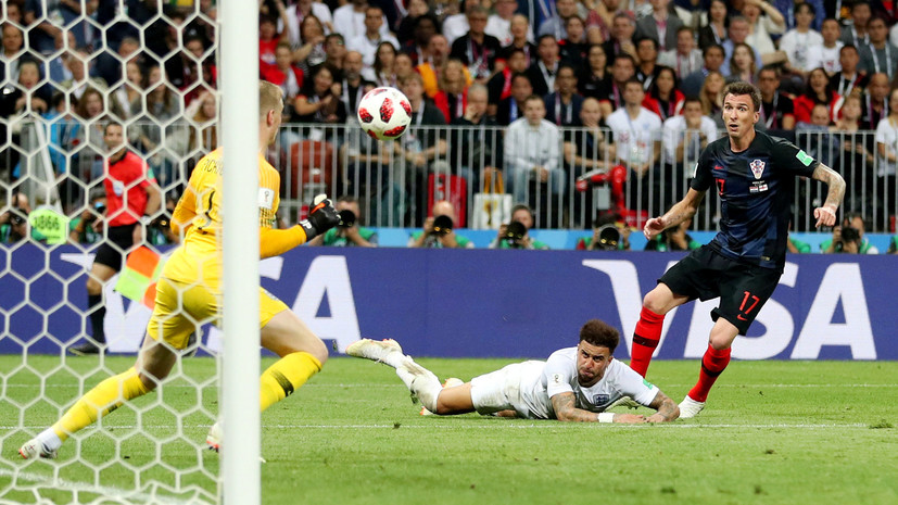 Сборные Хорватии и Англии сыграют дополнительные таймы в полуфинальном матче ЧМ-2018 по футболу