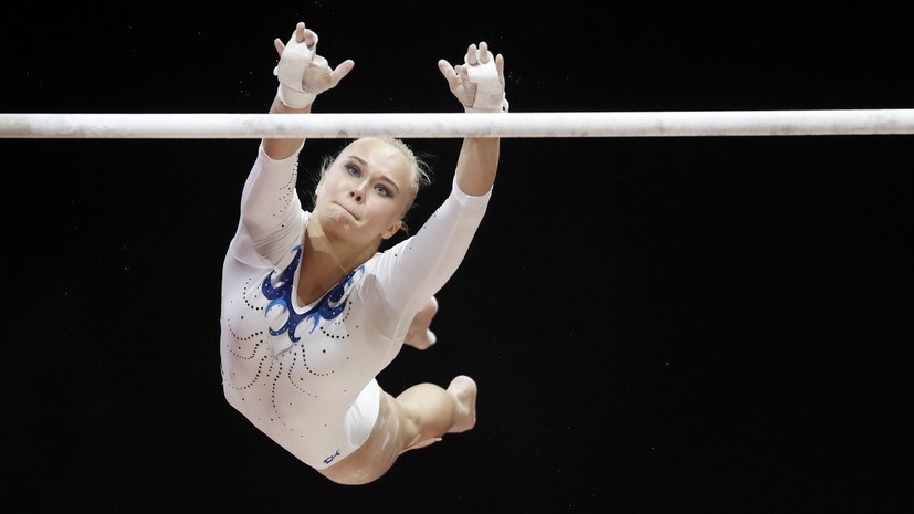 Чемпионат европы по спортивной гимнастике женщины. Разновысокие брусья в спортивной гимнастике.