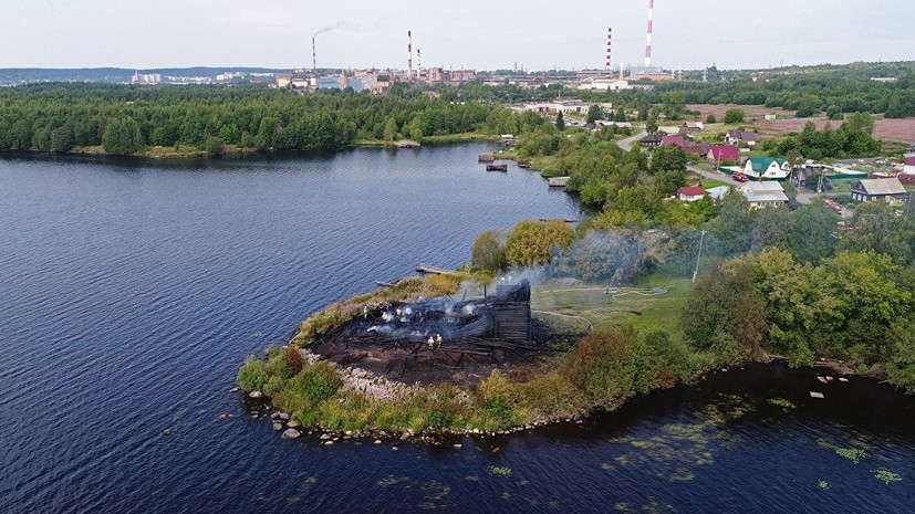 Реставрацию сгоревшей в Кондопоге церкви оценили в 100 млн рублей