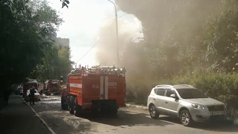 В Подмосковье ликвидировано открытое горение на теннисном корте