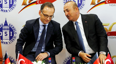 Главы МИД Турции и Германии