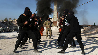 Вооружённые боевики, Идлиб, Сирия