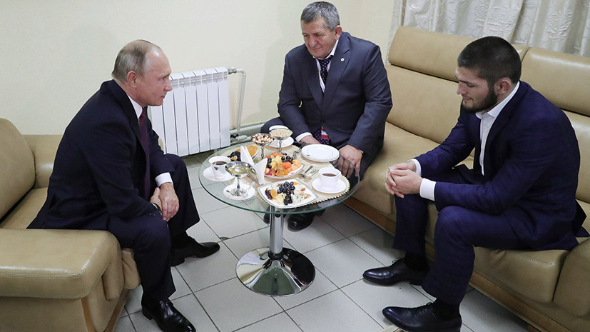 «Выиграл достойно и убедительно»: Путин лично поздравил Нурмагомедова с успешной защитой чемпионского титула