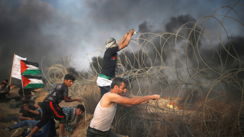 Военные Израиля нанесли удар по трём боевикам на границе с Газой