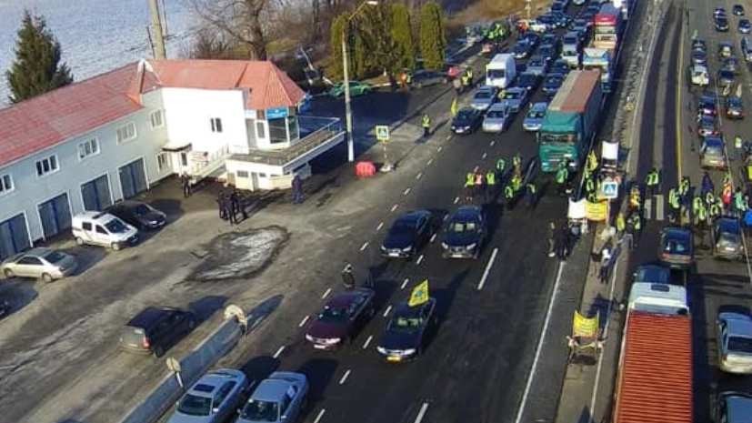 На Украине возбудили дело из-за протестов автомобилистов возле границы