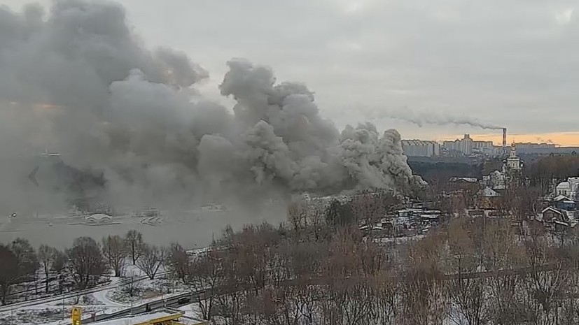 В Москве произошёл пожар на территории храма