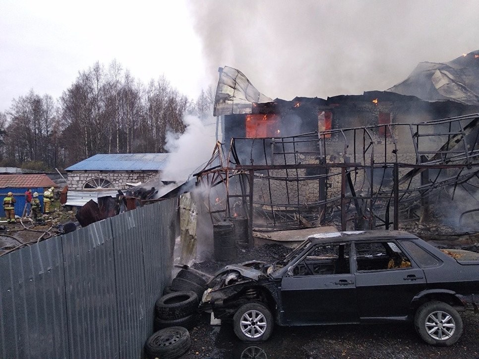 пожар шиномонтаж