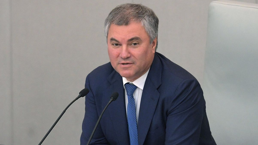 Володин предложил провести анализ эффективности норм Конституции