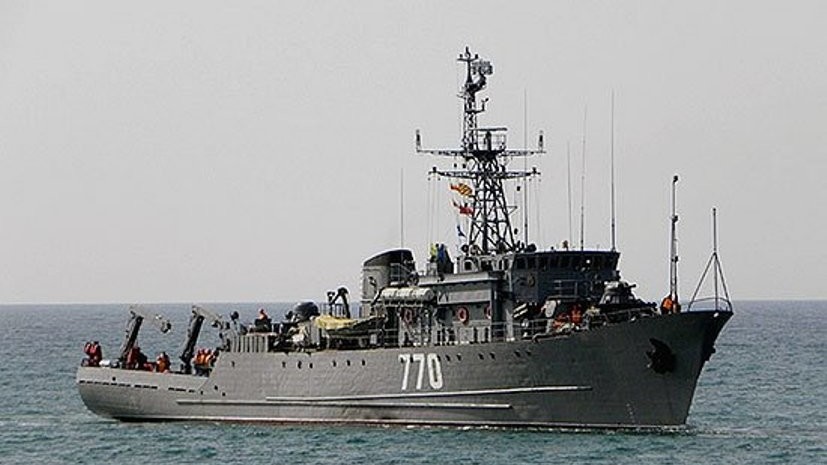 Морской тральщик «Валентин Пикуль» возвращается в Новороссийск из Средиземного моря