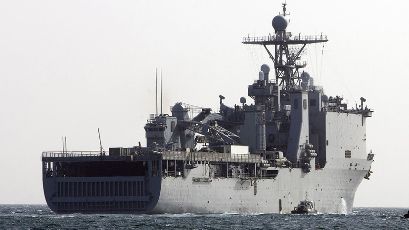 СМИ: Десантный корабль США вошёл в Чёрное море