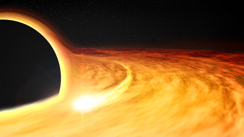 «Исключительная находка»: как свет умирающей звезды помог вычислить скорость вращения чёрной дыры